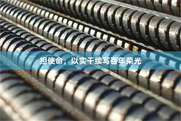 担使命，以实干续写百年荣光